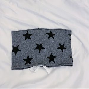 gray stars tube top